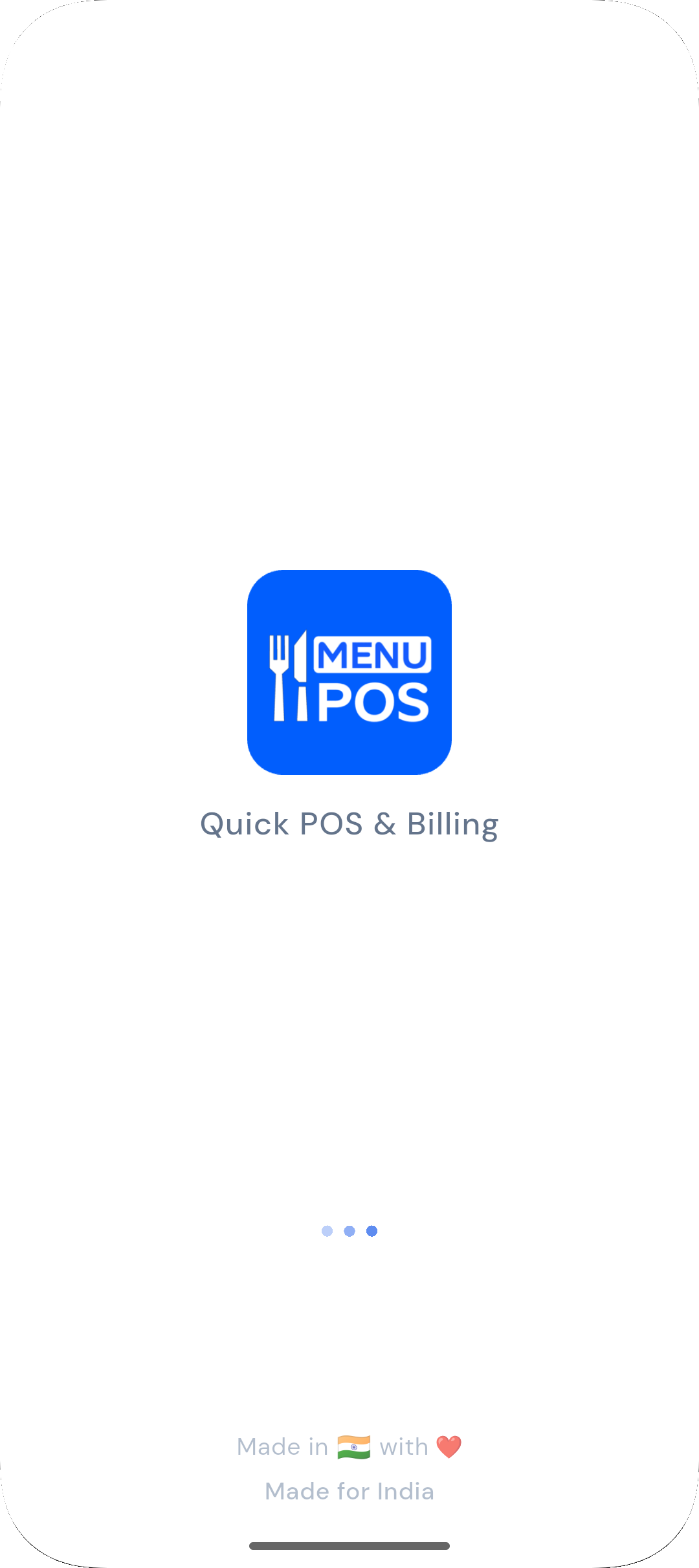 MenuPOS App Screenshot